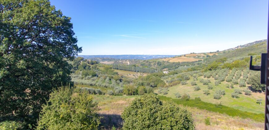 PANORAMICISSIMA CASA SINGOLA CON TERRENO DI 5 ETTARI – Rif. 8lug